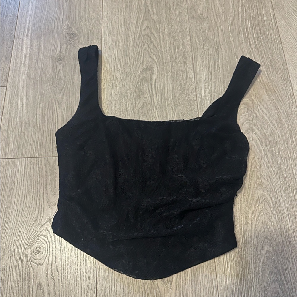 Elegant Black Lace Top